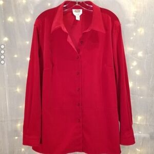 Talbots long sleeve button down top.